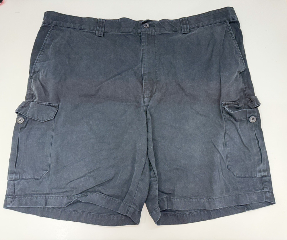 Harbor Bay Mens Shorts Size 46R Black Cargo Shorts Continuous Comfort
